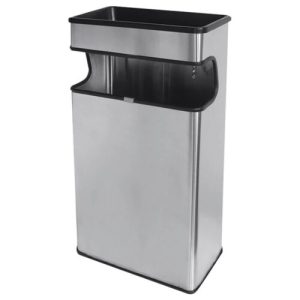 BOTE DE BASURA RECTANGULAR INOXIDABLE