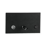 B-306.MBLK  Dispensador de jabón líquido manual empotrado, negro mate, 45 onzas líquidas.